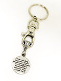 Keychain Gift, Perfect Peace Keychain, Trust In The Lord, Peace In The Lord, Christian Keychain, Isaiah 26 3 Keychain, Steadfast Faith