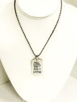 Son Gift, Braver Stronger Smarter Loved Gift, Dogtag Necklace, Necklace for Son, Necklace for Husband, Gift for Him, Loved Son, Husband Gift