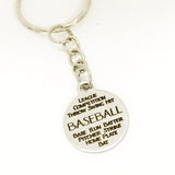 Baseball Gift, Baseball Keychain, Baseball Player Gift, Baseball Coach Gift, Baseball Mom Gift, Baseball Team Gifts, Baseball Words