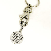 Keychain Gift, Braver Stronger Smarter Keychain, Love Mom Keychain, Gift For Son, Gift For Daughter, Braver Than You Believe Keychain