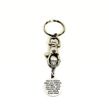 Keychain Gift, Braver Stronger Smarter Keychain, Love Dad Keychain, Gift For Son, Gift For Daughter, Braver Than You Believe Keychain