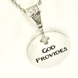 Christian Gift, God Provides Necklace, Christian Jewelry, God Is My Provider Gift, Daughter Gift, Scripture Gift, Christian Woman Gift