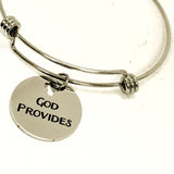 Christian Jewelry, God Provides Bracelet, Christian Gift, Christian Bracelet, Christian Woman Jewelry, Religious Jewelry Gift For Her