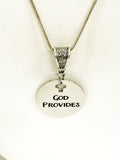 Christian Jewelry, God Provides Necklace, Christian Necklace, Religious Jewelry, Christian Gift, Religious Gift, Christian Woman Jewelry