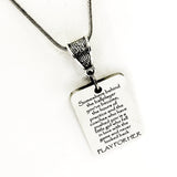 Softball Jewelry, Encouraging Gift, Play For Her Necklace, Softball Necklace, Softball Daughter Gift, Encouraging Quote, Encouraging Jewelry