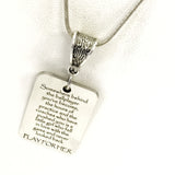 Softball Jewelry, Encouraging Gift, Play For Her Necklace, Softball Necklace, Softball Daughter Gift, Encouraging Quote, Encouraging Jewelry