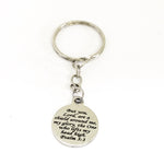Christian Gift, Christian Keychain, The Lord Is My Shield Keychain, Psalm 3 3 Keychain, Daughter Gift, Christian Charm, Religious Gift