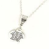 Christian Jewelry, Psalm 144 1 Necklace, Praise Be To The Lord Who Trains My Hands For War Necklace, Christian Necklace, Christian Gift