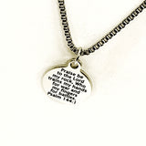 Christian Man Necklace, Christian Gift, Praise Be To The Lord, Psalm 144 1 Necklace, Son Gift, Military Man Gift, Christian Necklace