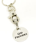Keychain Gift, God Provides Keychain, Christian Keychain, Gift For Son, Gift For Daughter, Christianity Gifts, Religious Gifts