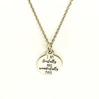 Christian Gift, I Am Fearfully And Wonderfully Made Necklace, Christian Jewelry, Scripture Gift, Psalm 139 14 Necklace, Religious Gift