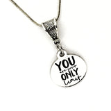 Encouraging  Gift, You Are Your Only Limit Necklace, Encouraging Jewelry, Encouraging Her, Gift For Her, Motivating Gift For Daughter