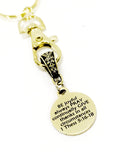 Christian Keychain, Be Pray Give Keychain, 1st Thess 5 Christian Charm Keychain, Be Joyful, Always Pray, Give Thanks, Christian Gift For Her