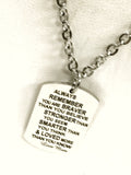 Gift From Mom, Braver Stronger Smarter Loved Necklace, Love Mom, Daughter Gift, Son Gift, Stainless Steel Necklace, Encouragement Gift
