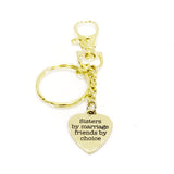 Sister In Law Gift, Stepsister Gift, Sisters By Marriage Friends By Choice, Stepsister Keychain, Sister In Law Keychain, Sister In Love Gift