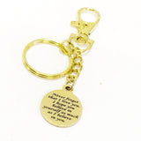 Daughter Gift, Never Forget That I Love You Keychain, I Hope You Believe In Yourself, I Believe In You, Gold Keychain, Encouraging Her