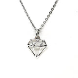 Diamond Charm Necklace, Diamond Shaped Pendant, Motivating Necklace, Direct Sales Team Gifts, Inspiring Necklace, Daughter Gift, Wife Gift