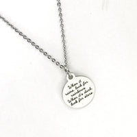 Motivating Gift, Sympathy Gift, When It Rains Look For Rainbows When It’s Dark Look For Stars Necklace, Motivating Jewelry, Motivating Quote