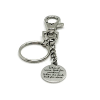 Positivity Gift, When It Rains, Look For Rainbows, When It’s Dark, Look For Stars Keychain, Keychain Gift, Positivity Quote, Sympathy Gift