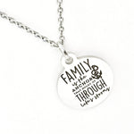 Family Necklace, Family Is Our Anchor Necklace, Family Jewelry, Mom Necklace, Sister Necklace, Gift For Her, Family Holds Us Through Storms