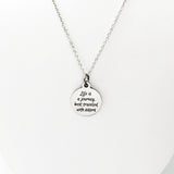 Sister Necklace, Life Is A Journey Best Traveled With Sisters Necklace, Sorority Sister Gift, Sister In Law Gift, Sister Jewelry Gift