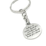 Positivity Gift, Positivity Quote, When It Rains, Look For Rainbows, When It’s Dark, Look For Stars Keychain, Positivity Keychain Gift