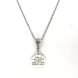 Positivity Gift, When It Rains Look For Rainbows When It’s Dark Look For Stars Necklace, Positivity Quote, Positivity Jewelry, Motivating