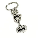 Keychain Gift, All About That BASE Keychain, Baseball Mom Keychain, Baseball Girlfriend Gift, Baseball Mothers Day Gift, Team Mom Gift