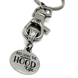 Keychain Gift, Just Livin The (Mother)Hood Life Keychain, Mothers Day Gift, New Mom Keychain, New Mom Gift, Gift For Mom