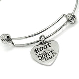 Charm Bracelet, Boat Hair Don’t Care Bracelet, Expanding Bangle, Stacking Bracelet, Boat Hair Don’t Care Charm, Carefree Lifestyle Charm