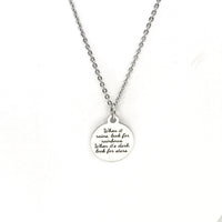 Motivating Gift, Sympathy Gift, When It Rains Look For Rainbows When It’s Dark Look For Stars Necklace, Motivating Jewelry, Motivating Quote