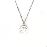 Motivating Gift, Sympathy Gift, When It Rains Look For Rainbows When It’s Dark Look For Stars Necklace, Motivating Jewelry, Motivating Quote