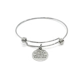 Charm Bracelet, When It Rains Look For Rainbows When It’s Dark Look For Stars Bracelet, Sympathy Gift, Positivity Gift, Stacking Bracelet