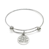 Charm Bracelet, When It Rains Look For Rainbows When It’s Dark Look For Stars Bracelet, Sympathy Gift, Positivity Gift, Stacking Bracelet