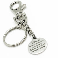 Positivity Gift, When It Rains, Look For Rainbows, When It’s Dark, Look For Stars Keychain, Keychain Gift, Positivity Quote, Sympathy Gift