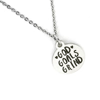 Motivating Gift, God Goals Grind Necklace, Woman Entrepreneur Gift, Christian Woman Gift, Motivating Jewelry, Motivating Quote, Direct Sales