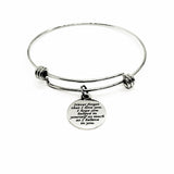 Love Gift, Believe In Yourself Bracelet, Never Forget I Love You Stacking Bangle, Daughter Gift, Wife Jewelry Gift, Graduation Gift