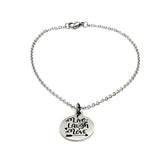 Charm Bracelet, Live Laugh Love Bracelet, Live Laugh Love Charm, Love Gift, Daughter Gift, Wife Gift, Stainless Charm Bracelet Gift