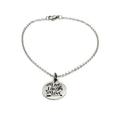Charm Anklet, Live Laugh Love Anklet, Live Laugh Love Charm, Love Gift, Daughter Gift, Wife Gift, Stainless Charm Anklet Gift