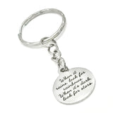 Positivity Gift, Positivity Quote, When It Rains, Look For Rainbows, When It’s Dark, Look For Stars Keychain, Positivity Keychain Gift
