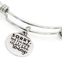 Dog Mom Gift, Sorry But I’m Only Talking To My Dog Today Bracelet, Dog Mom Bracelet, Dog Owner Gift, Dog Lover Gift, Dog Mom Jewelry