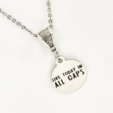 Positivity Gift, Live Today in ALL CAPS Necklace, Positivity Quote, Positivity Jewelry, Motivating Jewelry, Encouragement Gift for Daughter
