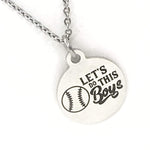 Baseball Gift, Let’s Do This Boys Necklace, Baseball Necklace, Baseball Jewelry, Baseball Player Gift, Baseball Mom Gift, Baseball Easter