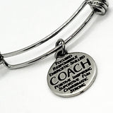 Coach Gift, Coach Bracelet, Softball Coach Gift, Woman Coach Gift, Coach Describing Words, Stacking Bangle, Charm Bracelet