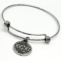 Coach Gift, Coach Bracelet, Softball Coach Gift, Woman Coach Gift, Coach Describing Words, Stacking Bangle, Charm Bracelet