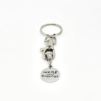 Count Your Blessings Keychain, Keychain Gift, Count Your Blessings Charm, Count Your Blessings Pendant, Gift For Her, Christian Keychain