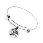 Charm Bracelet, Live Laugh Love Bracelet, Stacking Charm Bangle, Expanding Charm Bangle, Stacking Bracelet, Expanding Bracelet