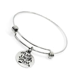 Charm Bracelet, Live Laugh Love Bracelet, Stacking Charm Bangle, Expanding Charm Bangle, Stacking Bracelet, Expanding Bracelet