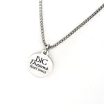 Motivating Gift, Big Dreams Start Small Necklace, Man Necklace, Motivating Quote, Small Steps Each Day, Son Gift, Dream Big, Dream Bigger