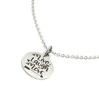 Charm Bracelet, Live Laugh Love Bracelet, Live Laugh Love Charm, Love Gift, Daughter Gift, Wife Gift, Stainless Charm Bracelet Gift